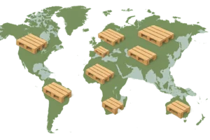 World Map Pallets